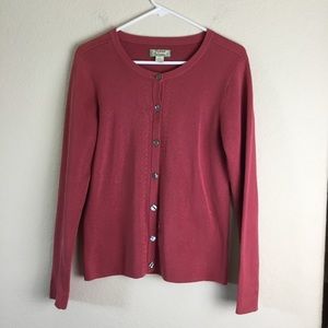 Tommy Bahamas Pink Button Front Cardigan